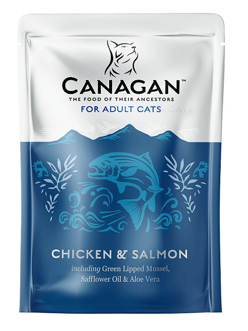 85克Canagan 無穀物雞肉+三文魚成貓主食濕糧, 歐盟製造 (到期日: 11-2022)